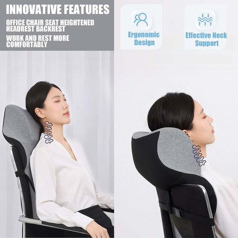 Cnahfsal enlarged headrest measures 53cm by 39cm for universal fit.