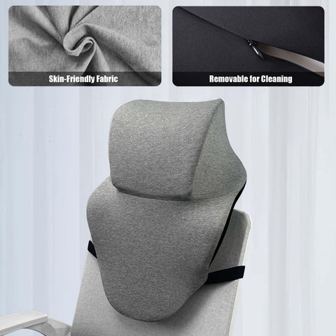 Cnahfsal fixed strap works with most chairs, even those without headrests.