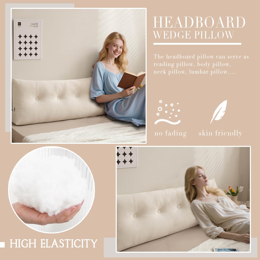CNSMAK dorm decor wedge headboard enhances room style with functional comfort.