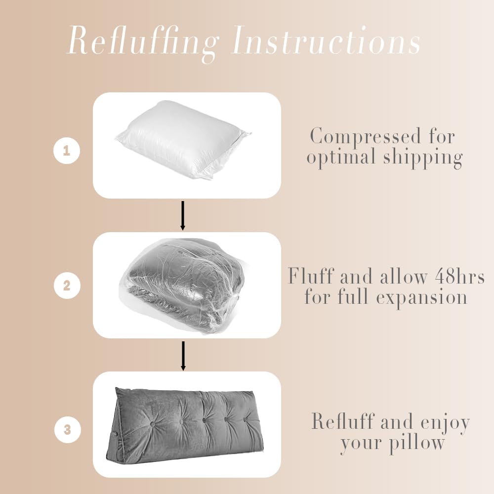 CNSMAK versatile wedge pillow for bed, sofa, and dorm room setups.