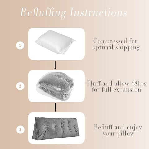 CNSMAK versatile wedge pillow for bed, sofa, and dorm room setups.