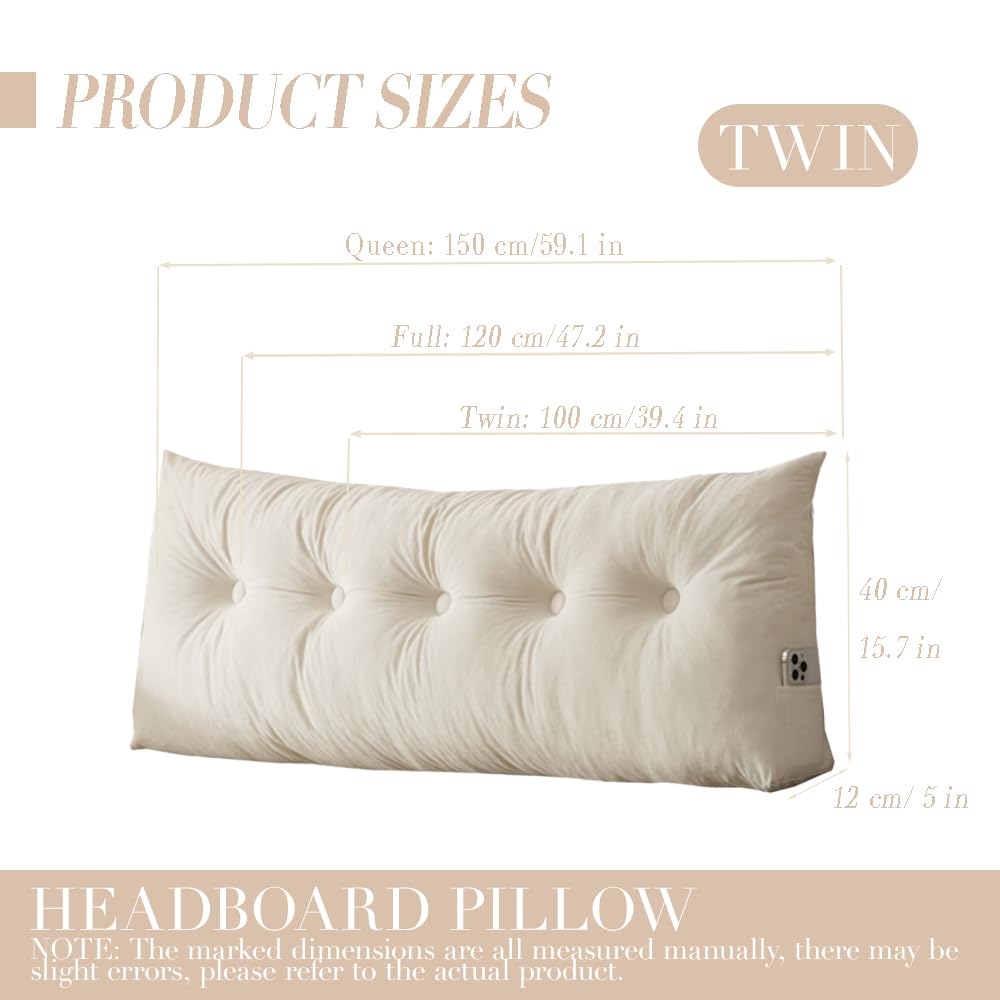 CNSMAK velvet cover wedge pillow adds premium softness and durability.