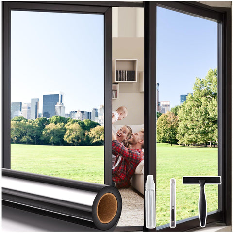 Coavas one-way privacy tint being applied for daytime privacy and outward clarity.