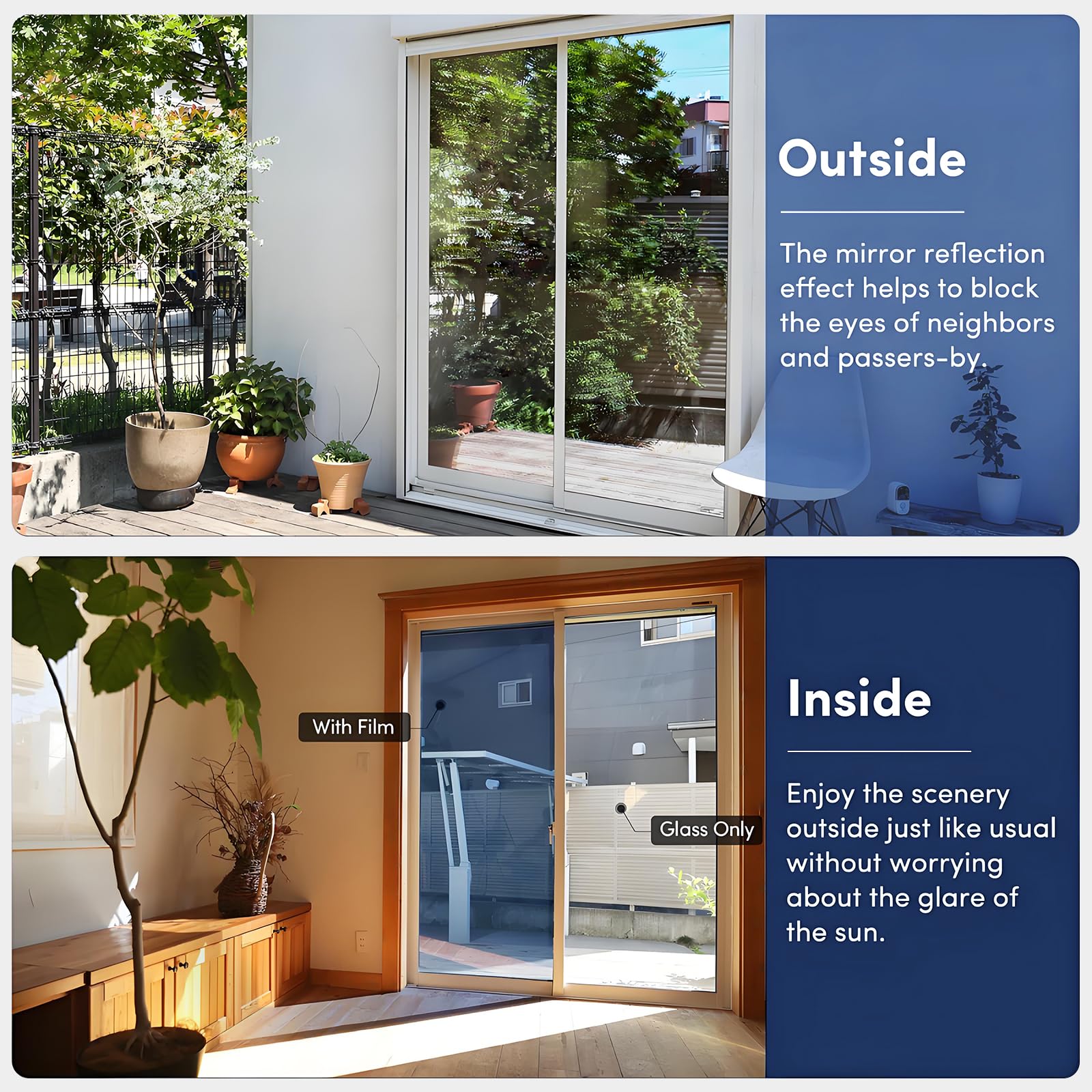 Coavas heat reducing window film reflecting infrared light to keep rooms cooler