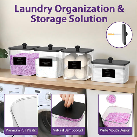 COAZEX dryer sheet organizer close-up showing accessible lid.