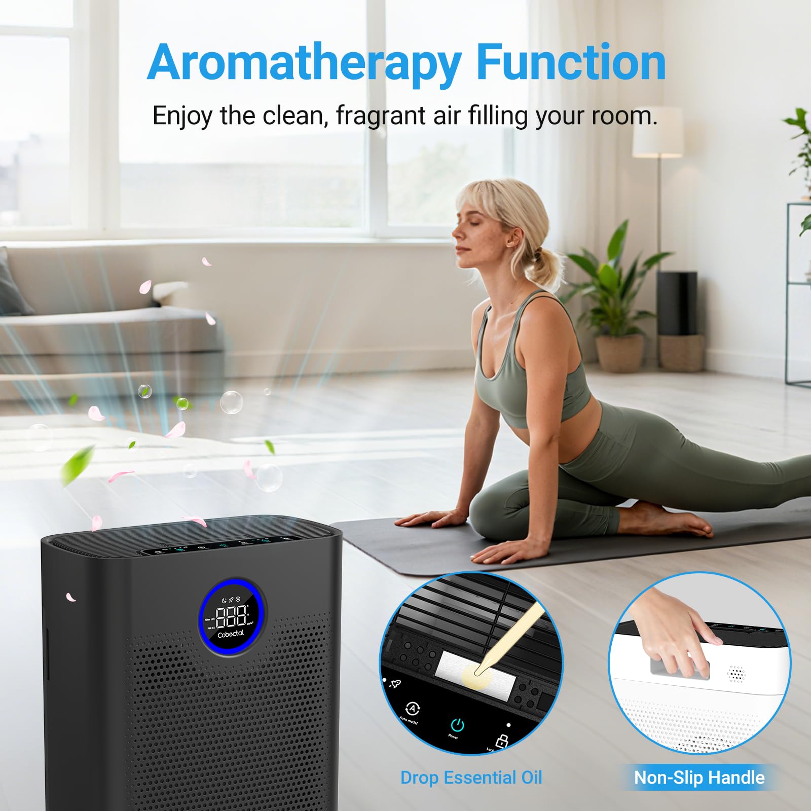 Aromatherapy tray on Cobectal ZQA-8000A for fragrance.