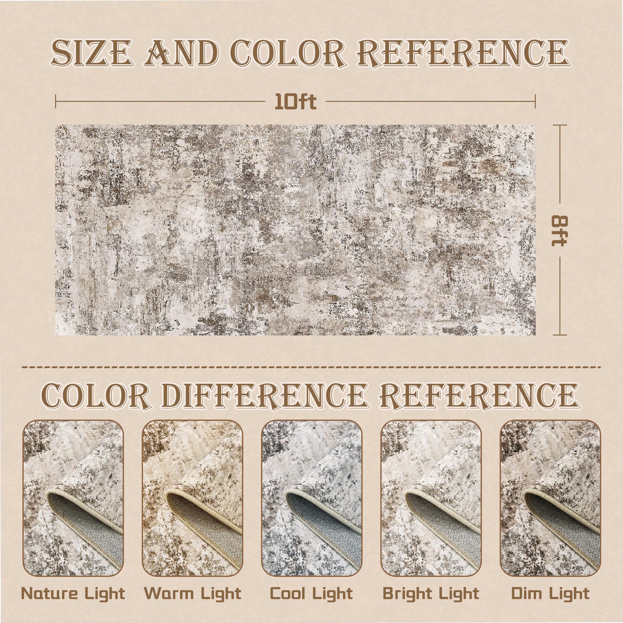 Cochyean stain-resistant large rug helps manage spills easily.