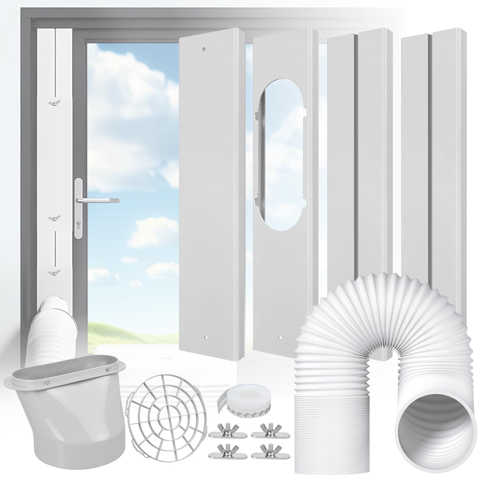 Cocobeen window kit seal plates for universal fit on many windows.