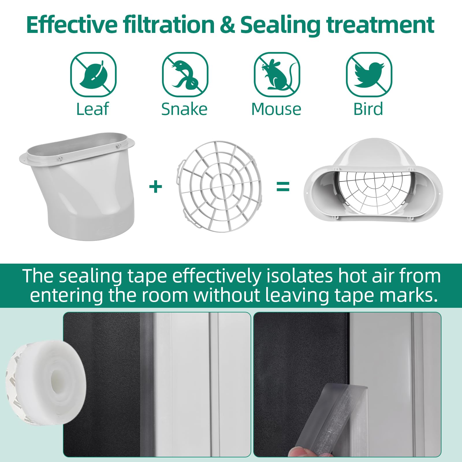 Cocobeen sealing tape creates a tight, durable seal.