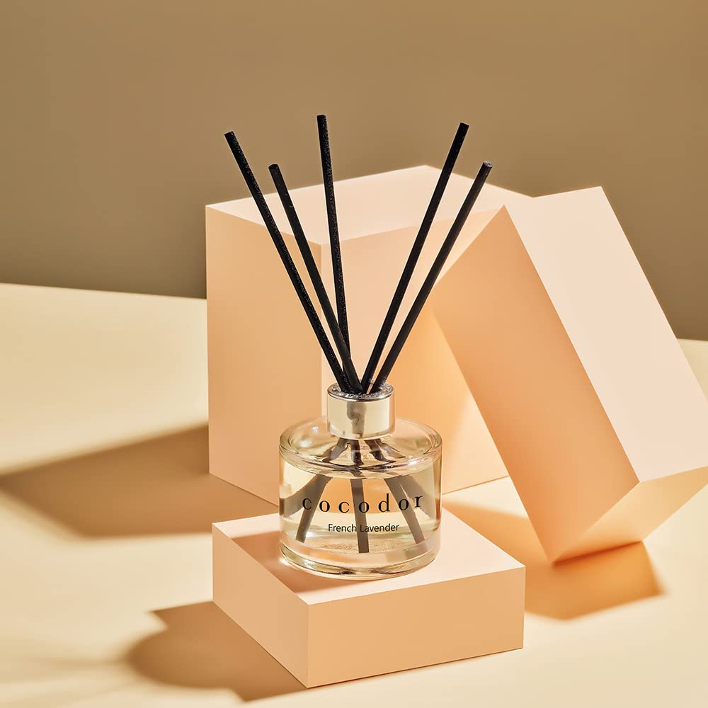 Cocodor Signature Reed Diffuser Cotton Soft Note conveys clean, comforting atmosphere.