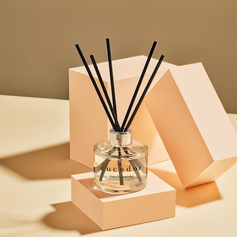 Cocodor Signature Reed Diffuser Cotton Soft Note conveys clean, comforting atmosphere.