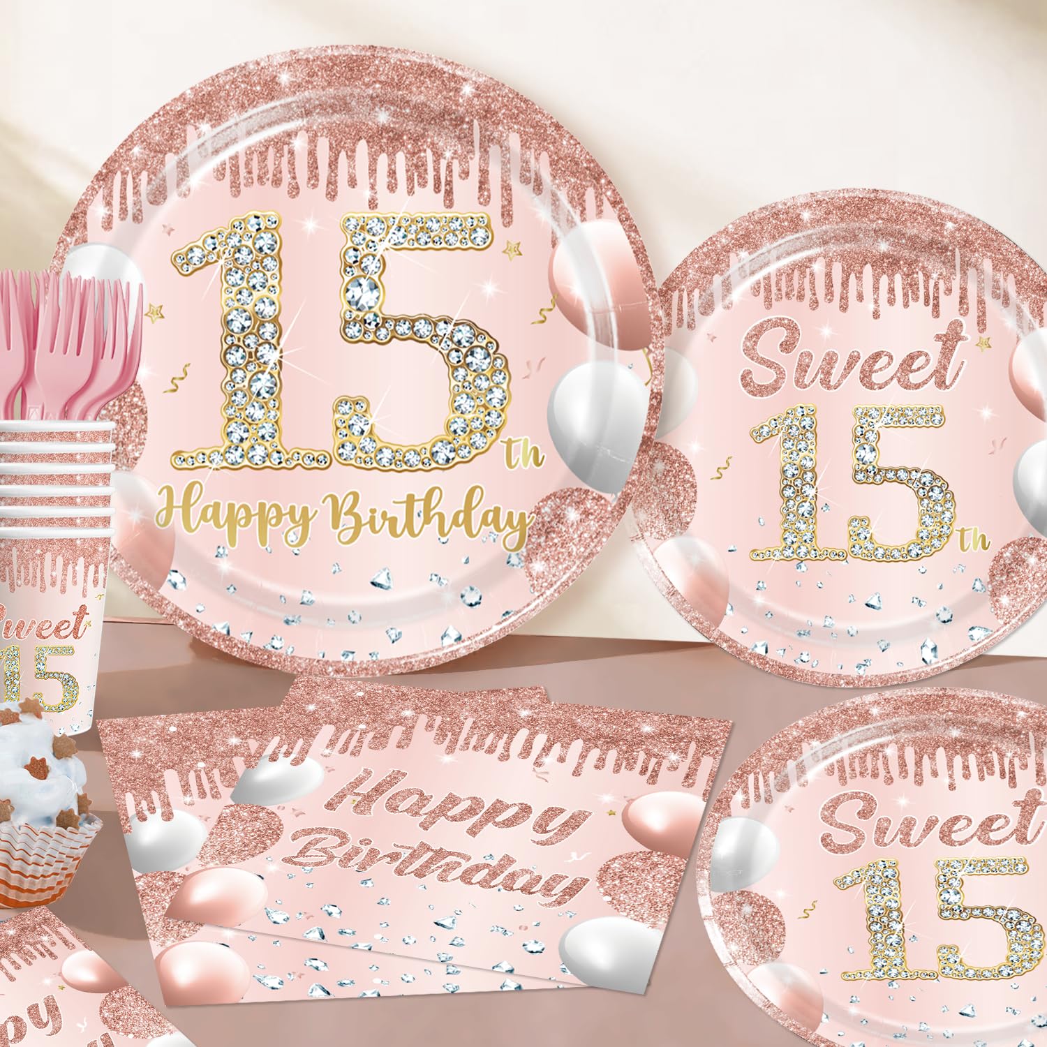 cocomigo 15th balloons brighten the room and create party energy