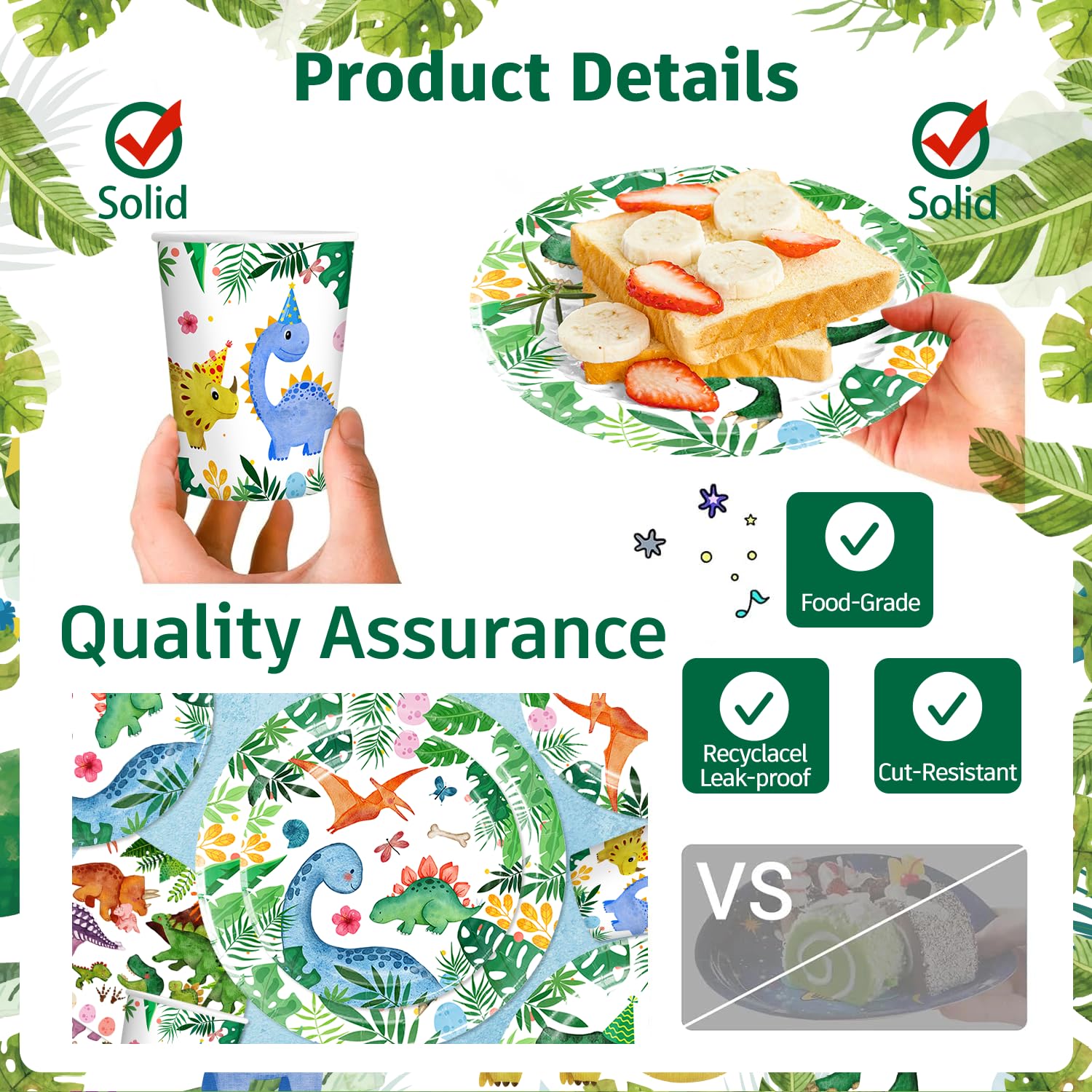 Cocomigo 9-inch dinosaur plates offer kid-friendly meals and quick cleanup.