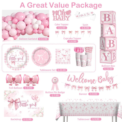 Cocomigo a sweet little girl is on her way backdrop adds dreamy ambiance