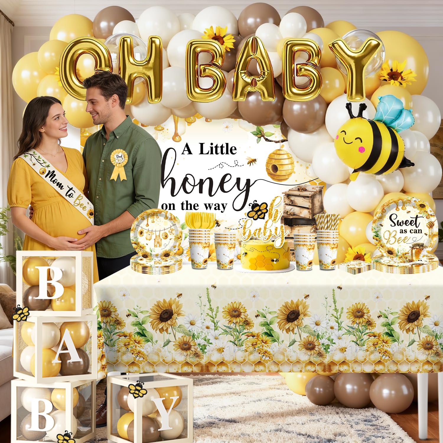 Cocomigo balloon boxes with cutouts simplify quick setup.