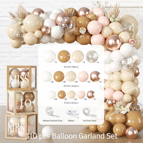 Cocomigo balloon boxes create dramatic focal points with easy setup.