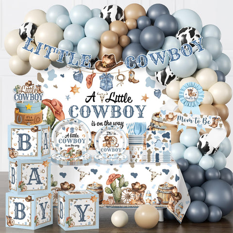 cocomigo banner displaying a little cowboy is on the way for a photo-worthy entrance