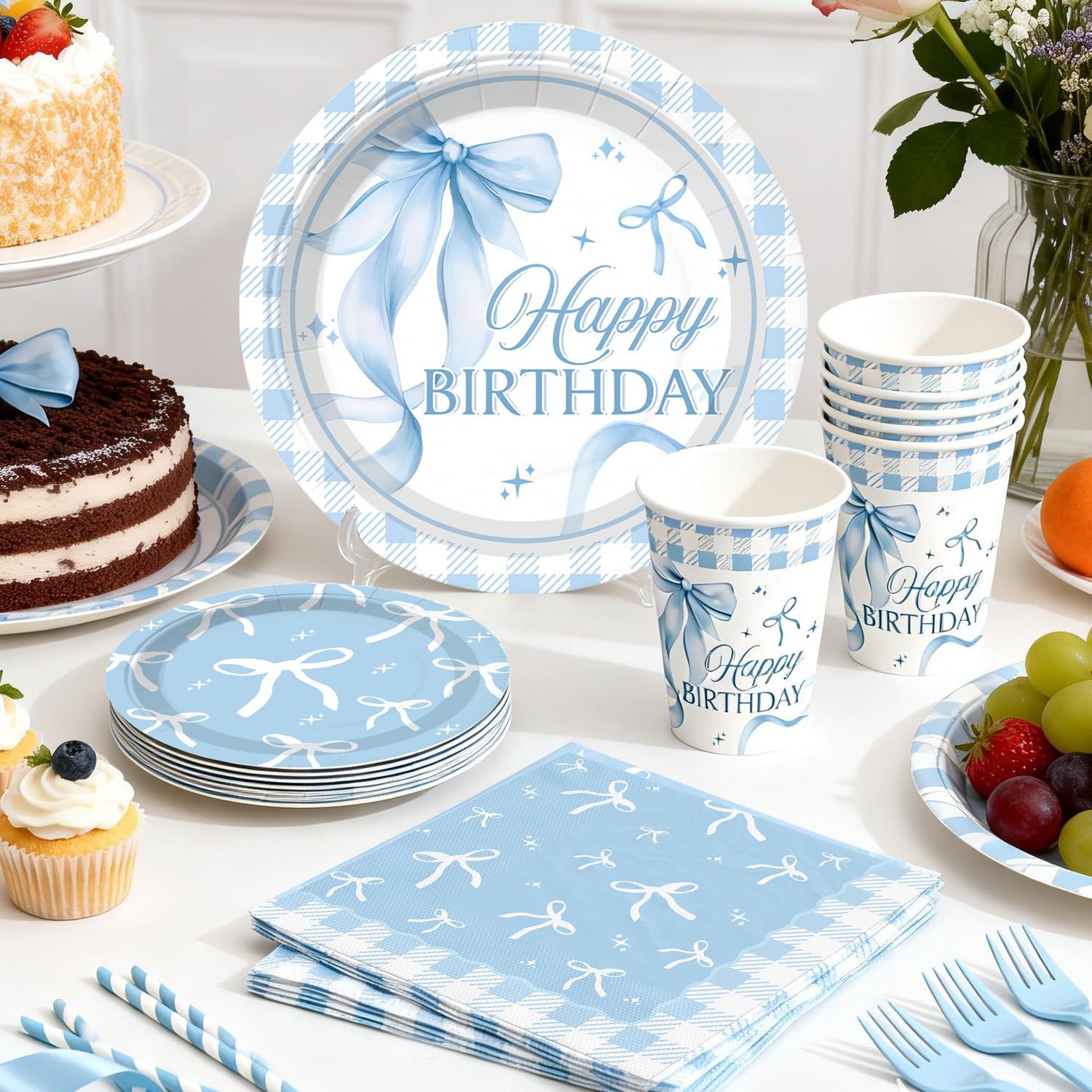 Cocomigo blue bow balloon boxes create elevated decorative moments