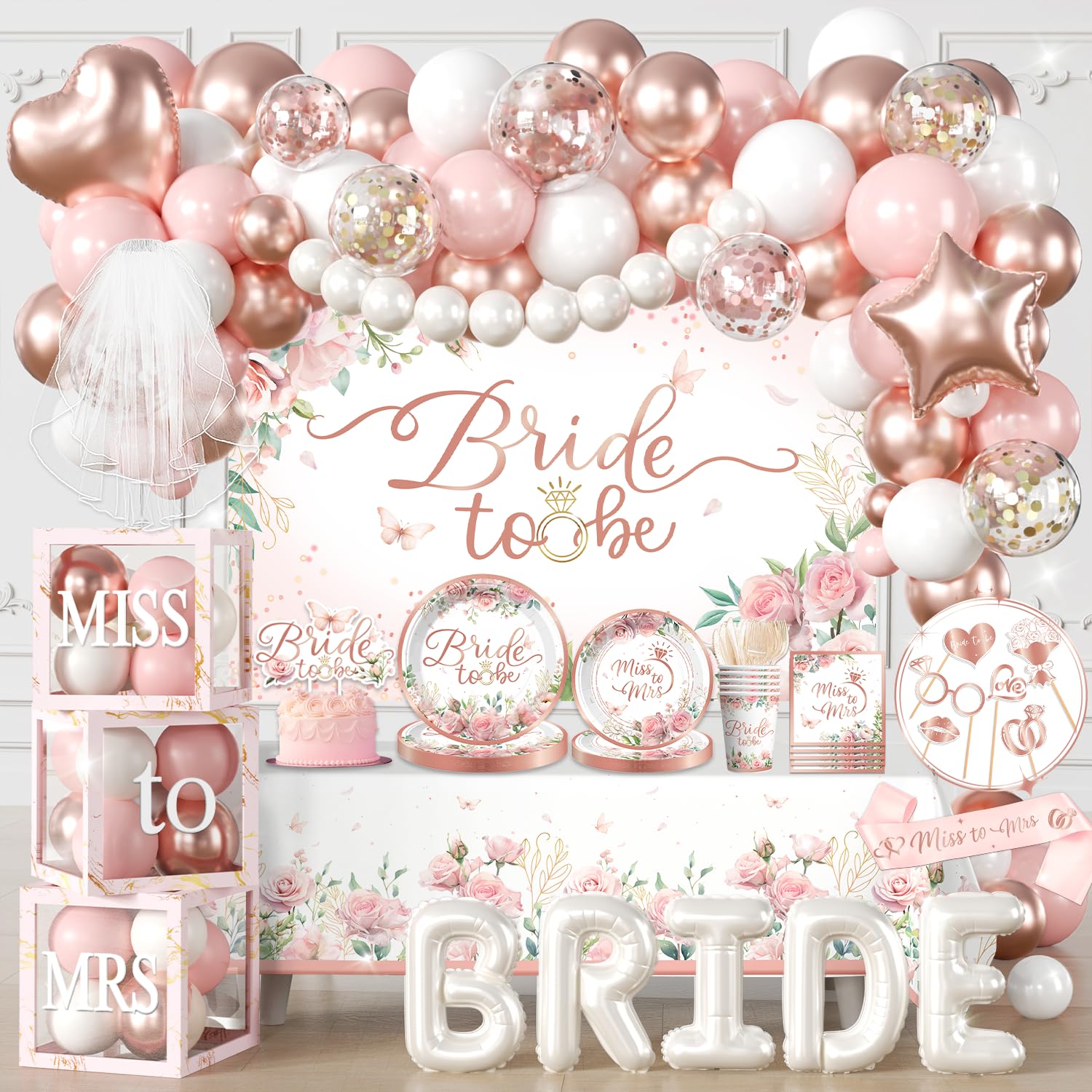 Cocomigo bride-to-be backdrop for romantic photo moments