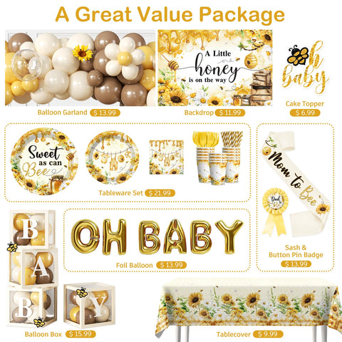 Cocomigo Bumble Bee foil balloon creates playful accents for celebrations.