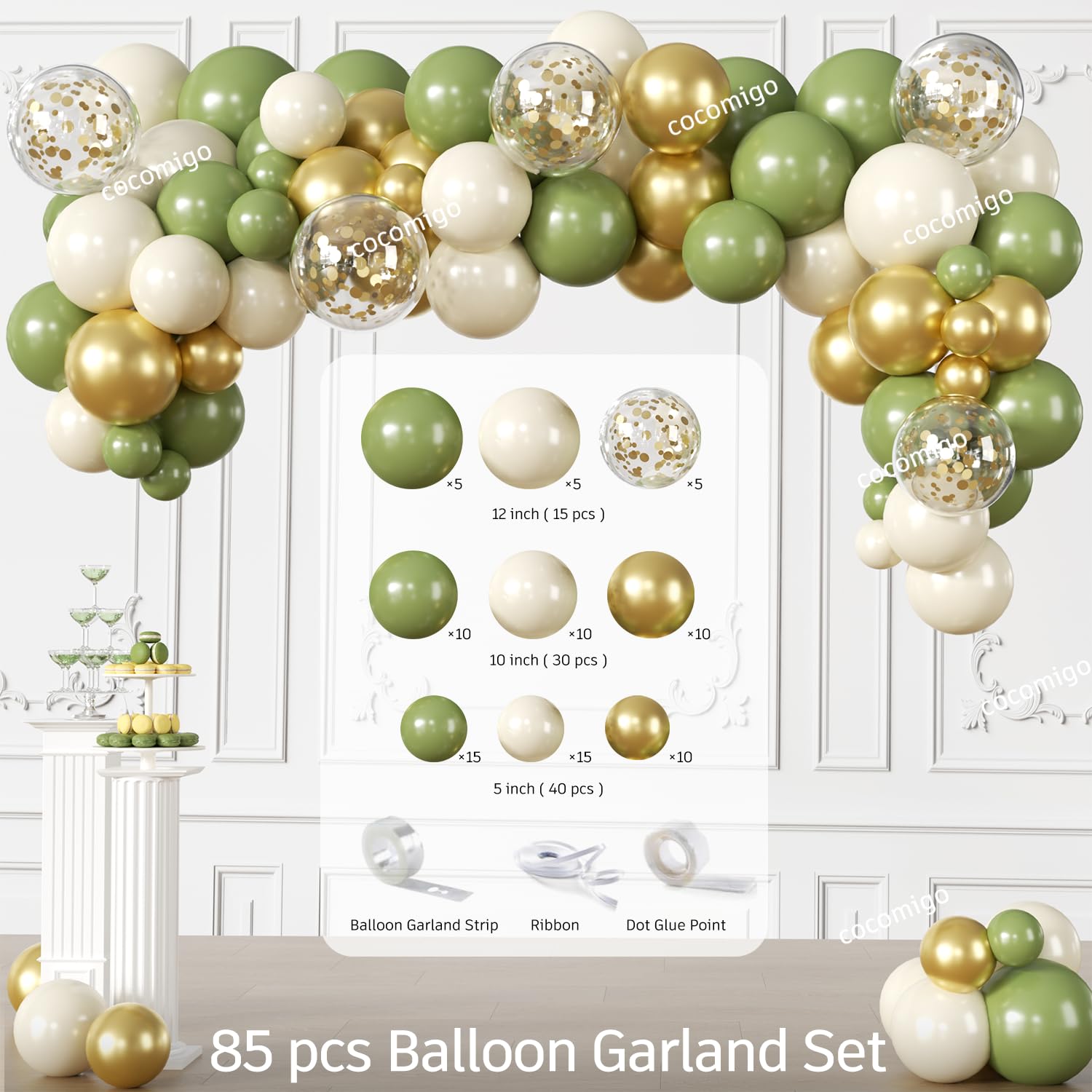 Cocomigo camp bachelorette tableware and balloons create cohesive photos