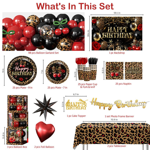 Cocomigo cheetah balloon boxes add festive flair