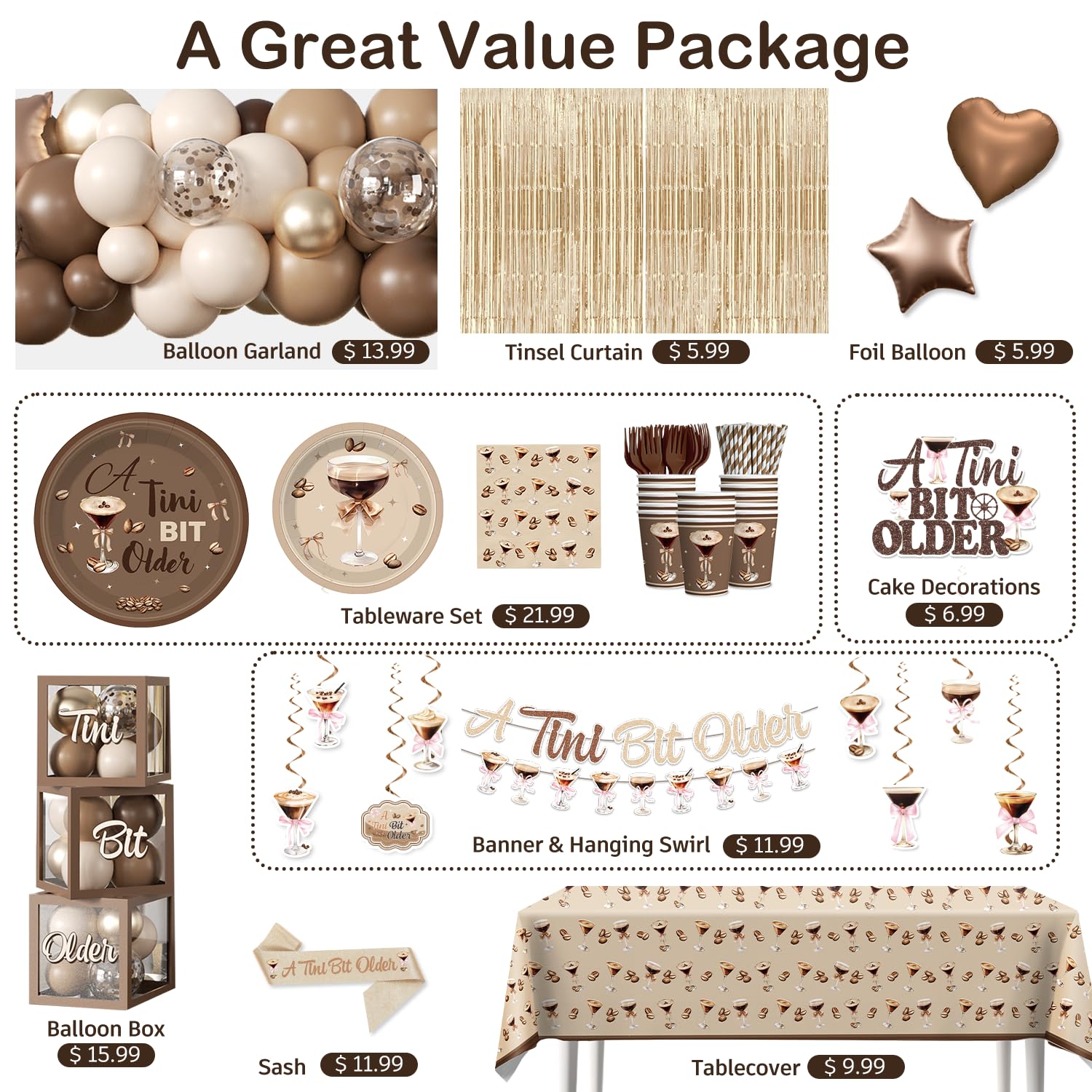 Cocomigo hanging swirls decor creates festive movement for indoor or outdoor set-ups.