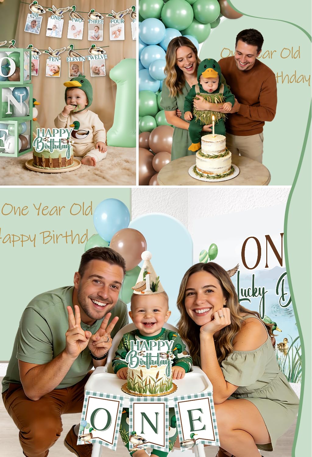 Cocomigo Lucky Ducks tablecloths protect surfaces and tie the theme together.