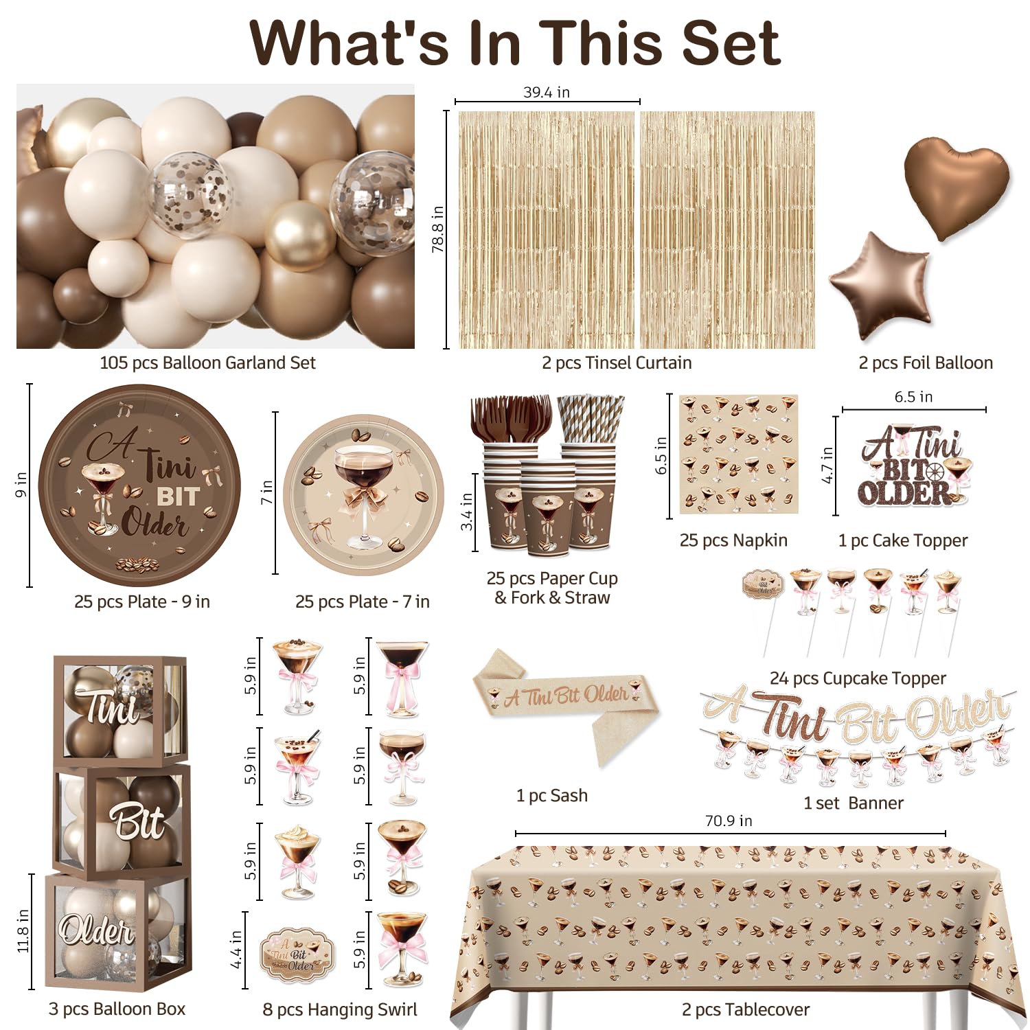 Cocomigo martini bows banner elevates chic photo moments at celebrations.