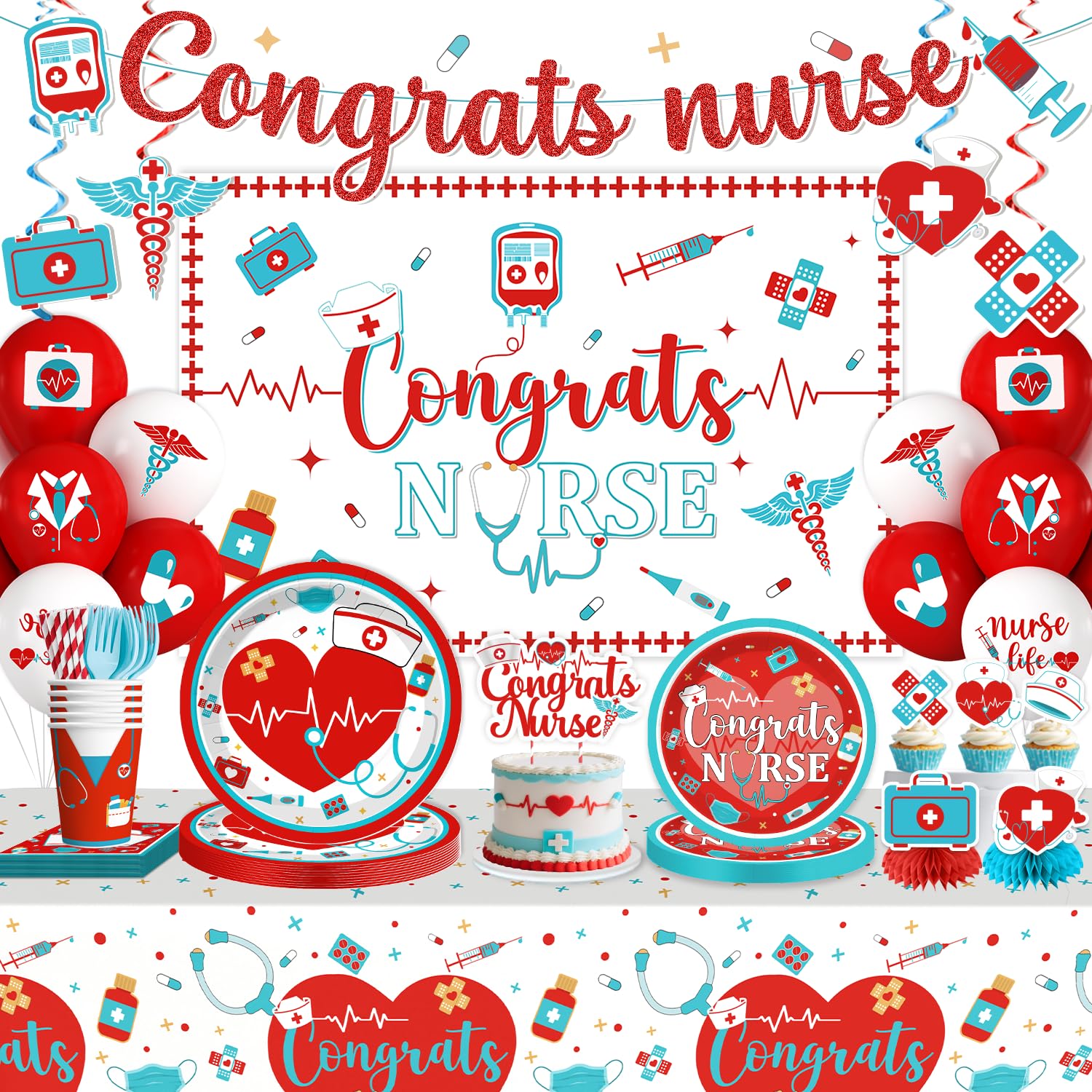Cocomigo nurse graduation banner for photos and celebration