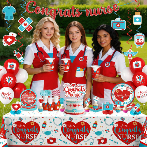 Cocomigo nurse graduation cake topper adds a celebratory focal point