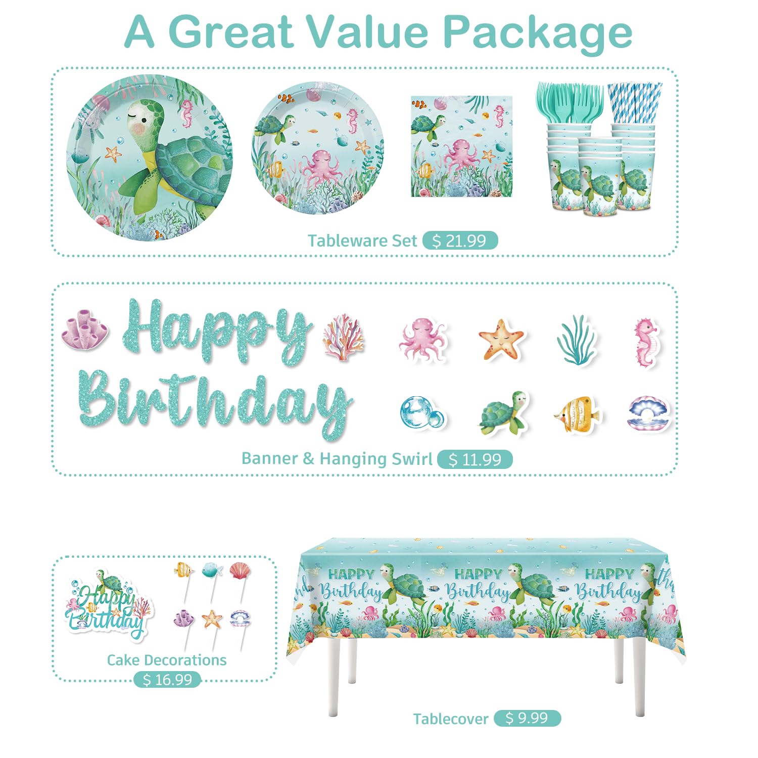 Cocomigo cupcake toppers add fun sea creatures to desserts