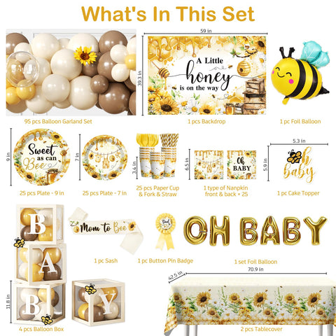Cocomigo Oh Baby foil balloon adds instant focal sparkle for photos.