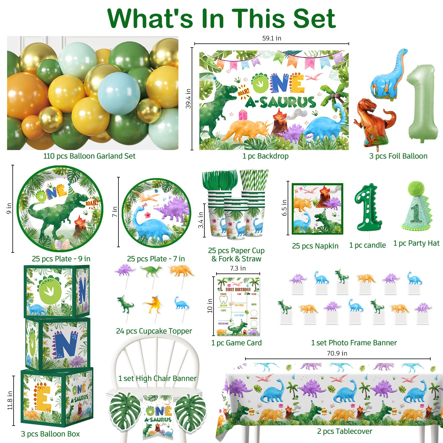 Cocomigo One a Saurus balloons collection adds festive atmosphere to the party