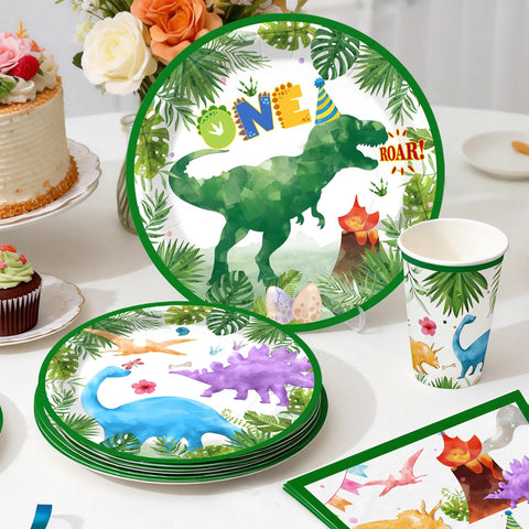 Cocomigo One a Saurus 7-inch plates for safe, mess-free serving