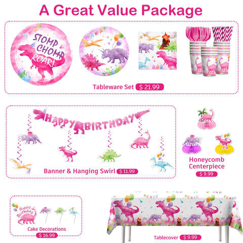 Cocomigo pink dinosaur 7-inch plates provide sturdy service for snacks