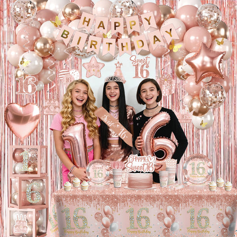 Cocomigo pink hanging swirls brighten ceilings for photos.