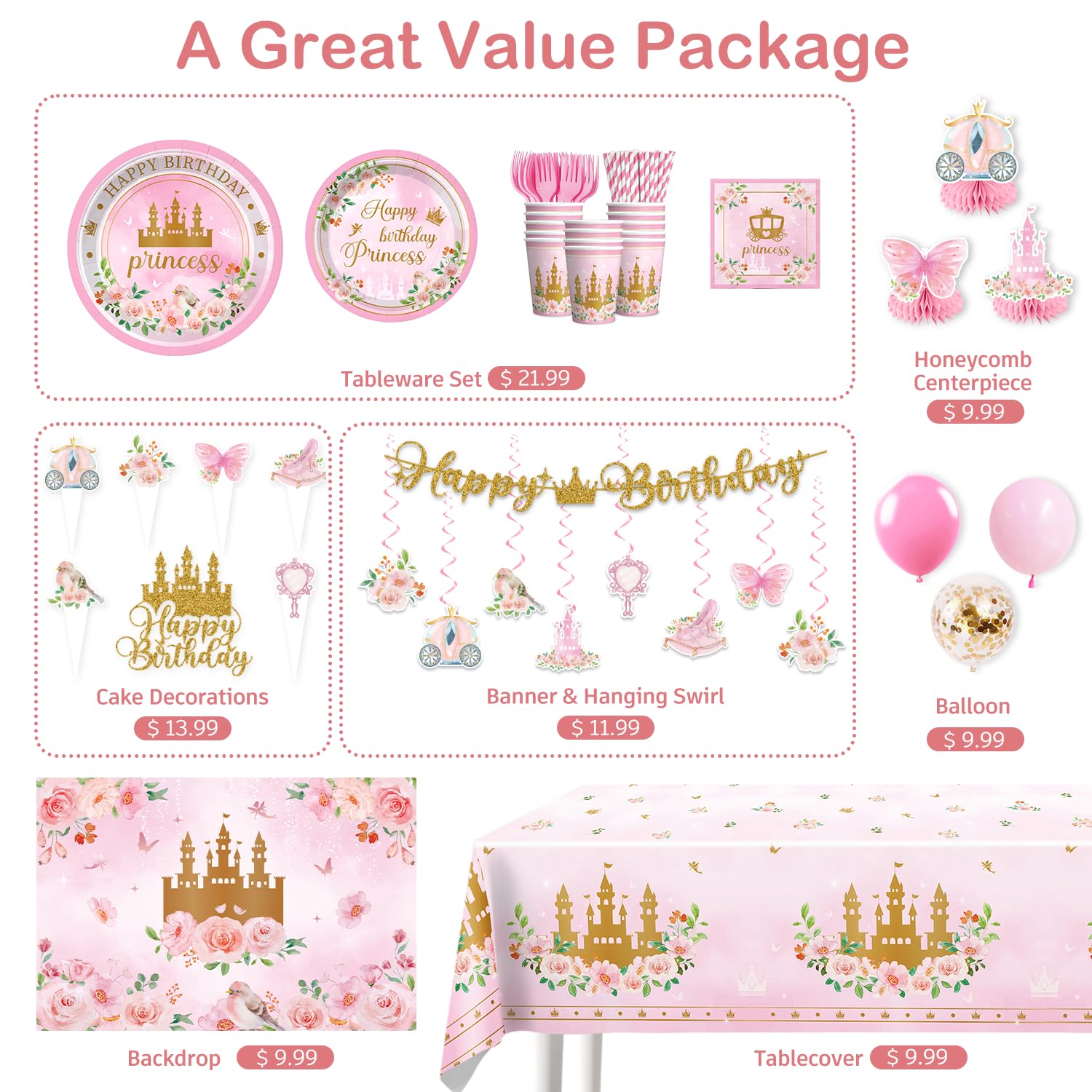 Cocomigo princess tablecloth ties pastel decor together