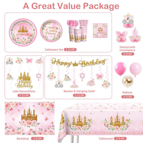 Cocomigo princess tablecloth ties pastel decor together