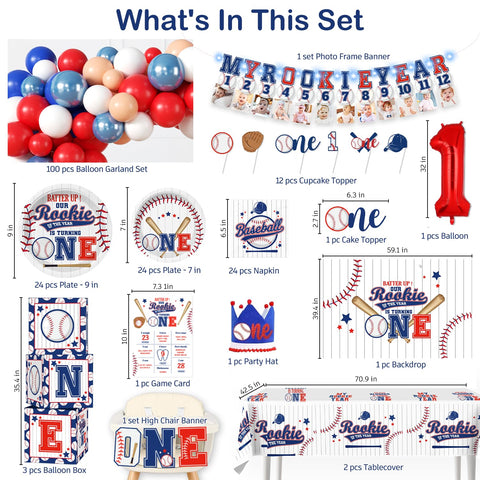 Cocomigo Rookie Year backdrop sets a photo-ready scene for celebrations.