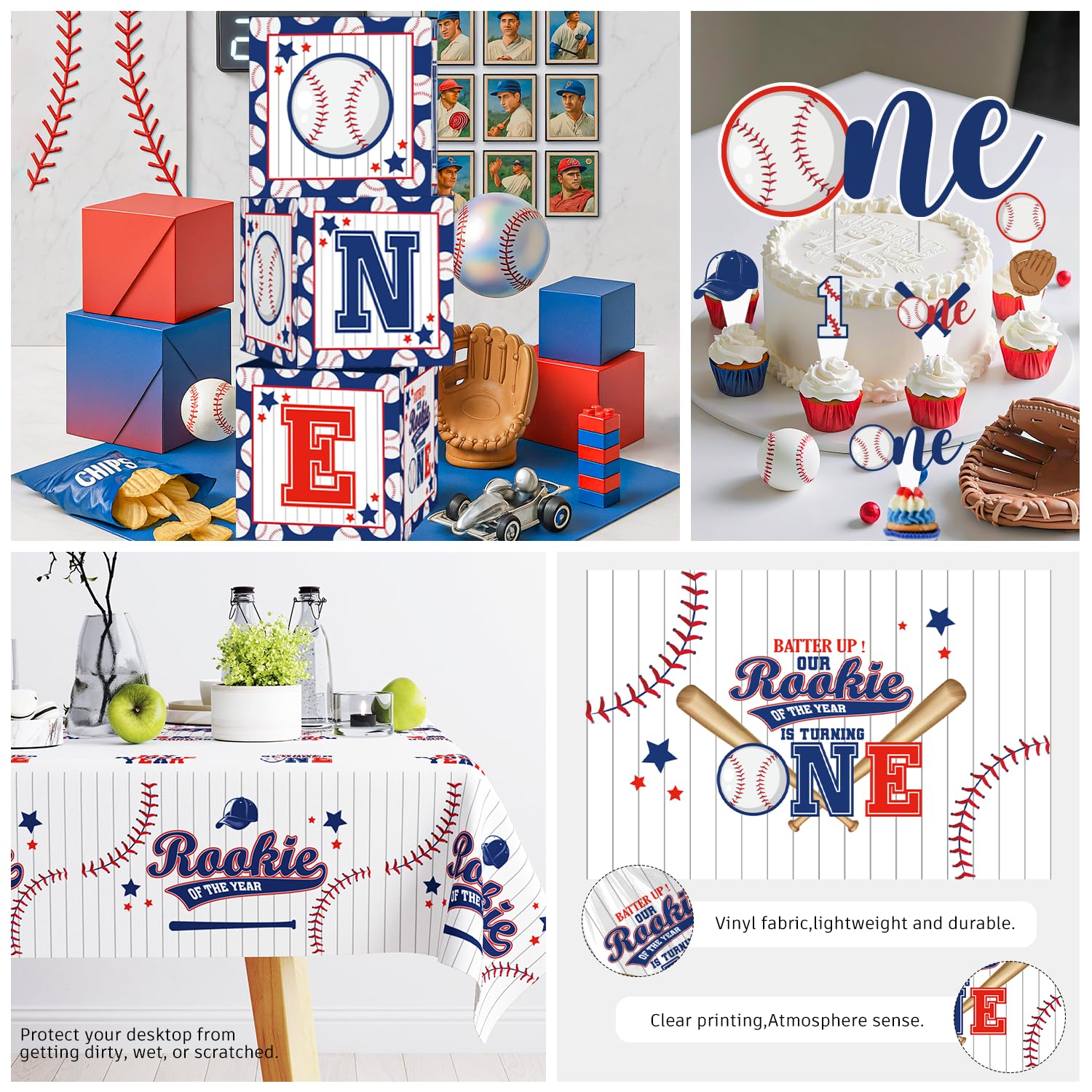 Cocomigo Rookie Year balloon chain helps you assemble a cohesive decor display.