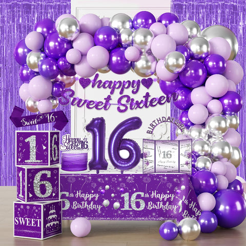 cocomigo Sweet 16 banner with light for a festive entrance