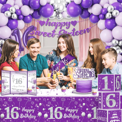 cocomigo Sweet 16 sash pairs with the tiara for a coordinated look