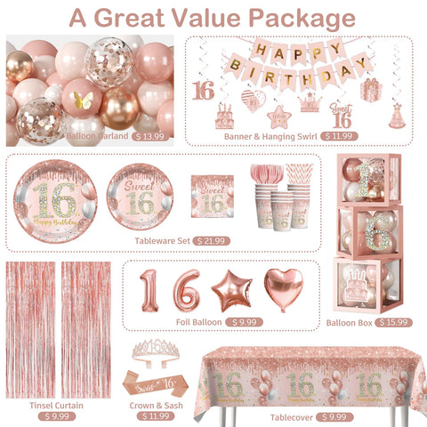 Cocomigo Sweet 16 sash for radiant party moments.
