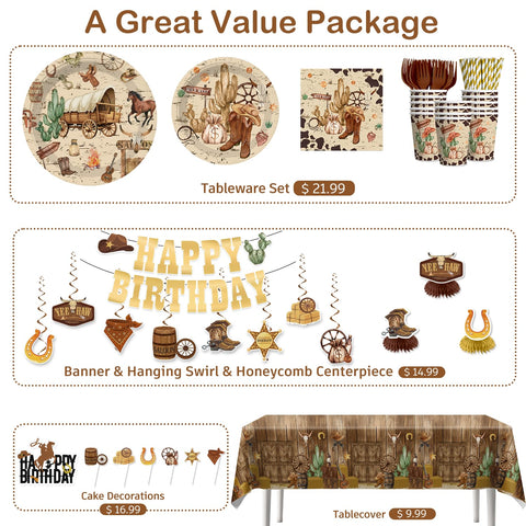 Cocomigo cupcake toppers decorate treats with rodeo flair