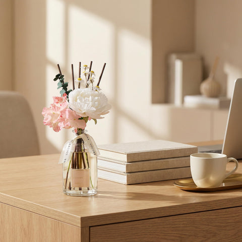 COCORRINA Glass diffuser bottle, reusable vase after fragrance finishes adds lasting décor