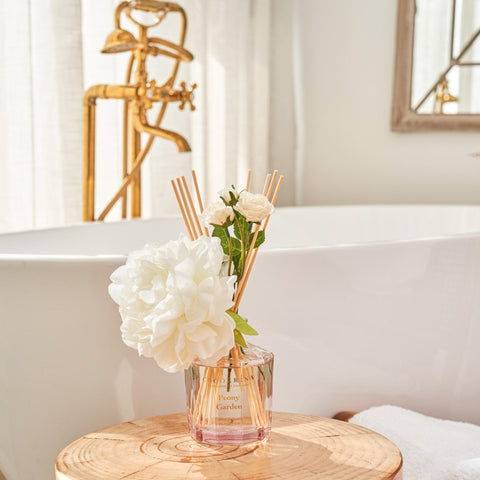COCORRÍNA Peony Garden bedroom setting complements intimate spaces with fragrance