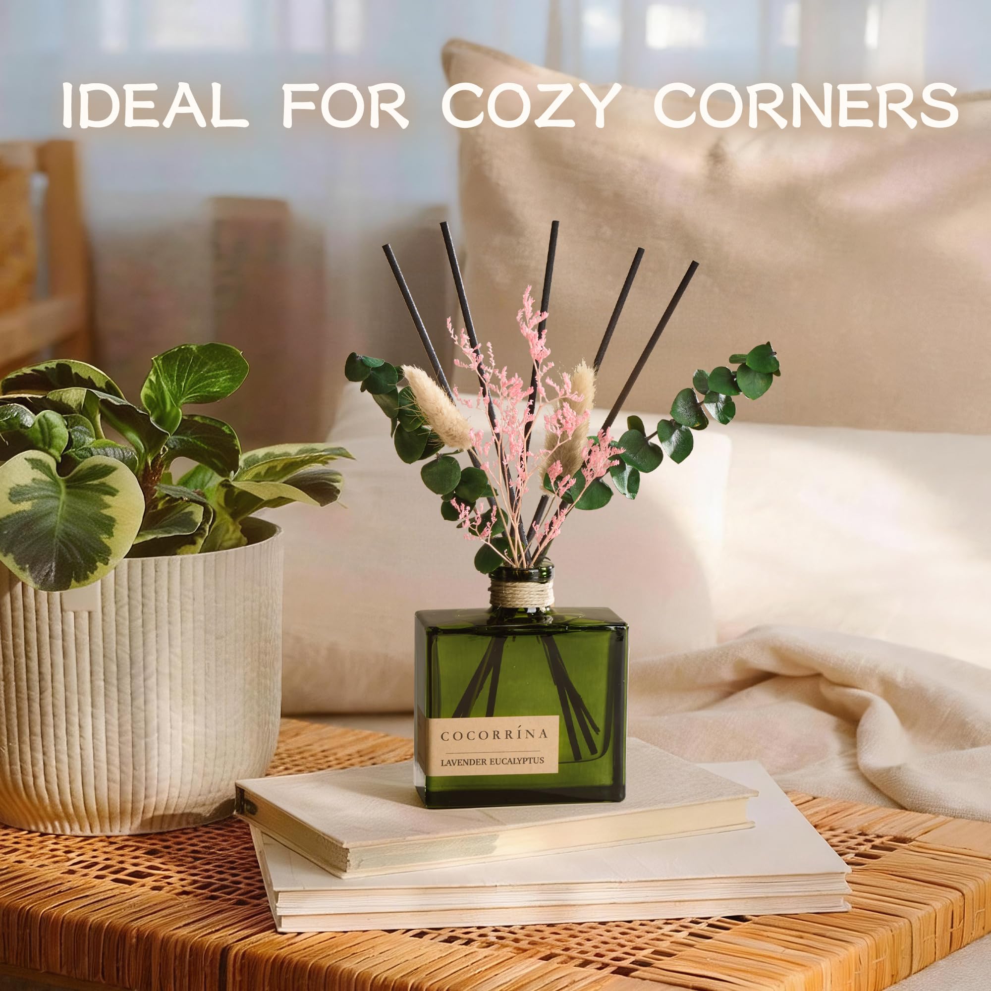 COCORRÍNA diffuser in living room conveys cozy, inviting atmosphere