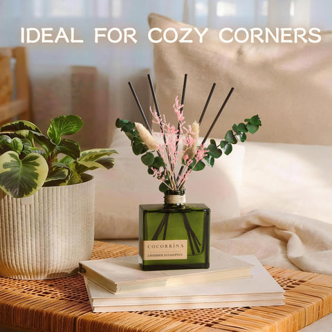 COCORRÍNA diffuser in living room conveys cozy, inviting atmosphere