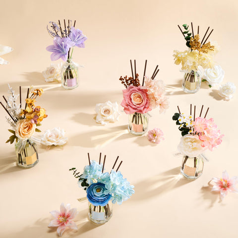 COCORRINA Gardenia & Lily diffuser creates a warm, inviting room ambiance